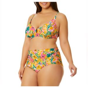 Anne Cole Limited Edition
Convertible High Waist Swim
Bottom sunshine floral